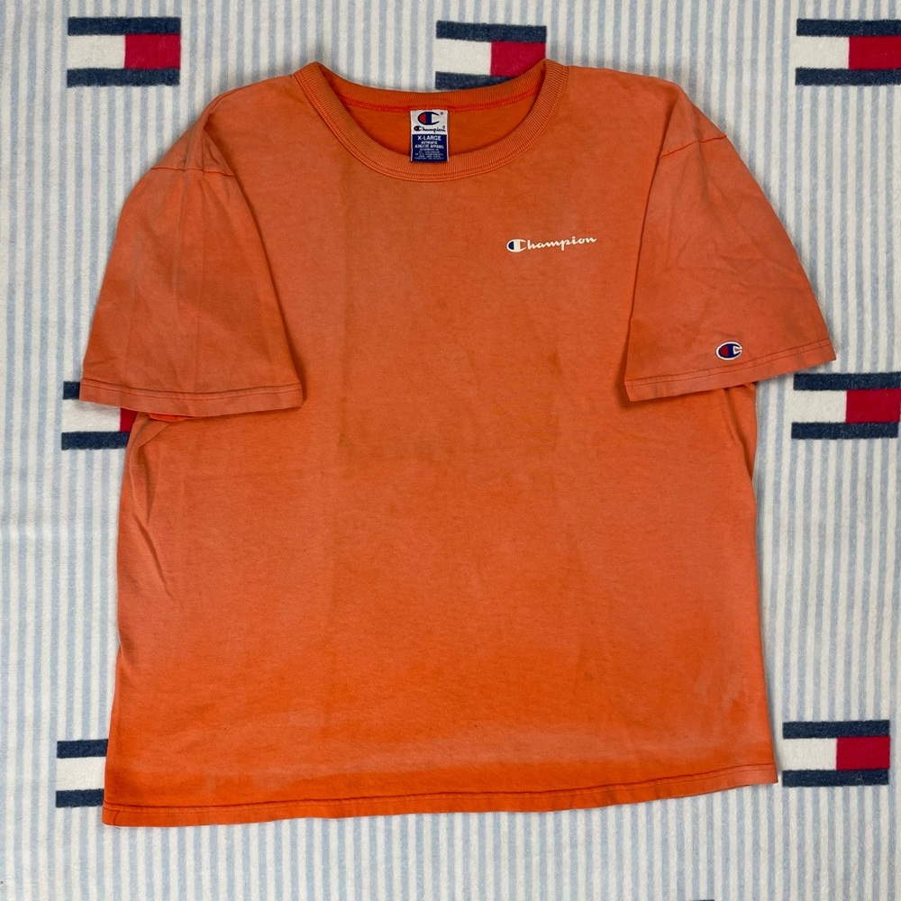 Vintage Faded Champion spell out short sleeve tee shirt